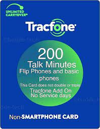 tracfone 200 talk minutes add on refill