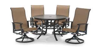 plank 5 piece patio dining set by