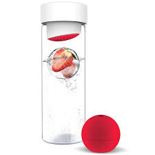 Adnart Glass Water Bottle With Fruit
