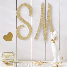Glitter Wood Wall Letters Pottery