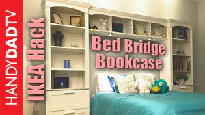 ikea hack bed bridge bookcase you