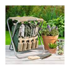 Spring Garden Tool Set Folding Stool