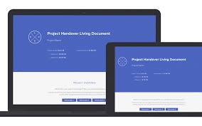 Project Handover Living Document Template New Xtensio