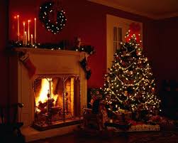 Cozy Fireplace With Tree And