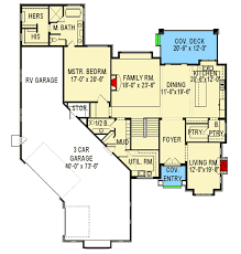 Craftsman House Plan With Rv Garage And