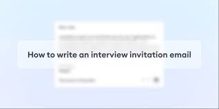 reply to interview invitation email