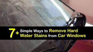 These water spots are caused when there's a high concentration of magnesium and calcium minerals in the water. 7 Simple Ways To Remove Hard Water Stains From Car Windows