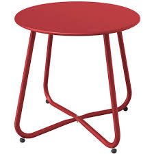 Grand Patio Side Table Round Metal End