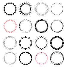 circle frame vectors ilrations
