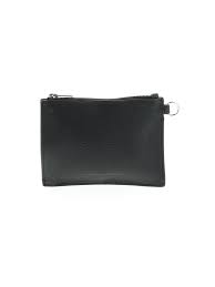 Details About Alexander Wang Women Black Leather Coin Purse One Size