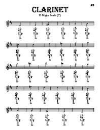 B Flat Clarinet Scale Chart B Flat G Flat Scale Clarinet