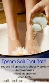 epsom salt foot soak reduce stress