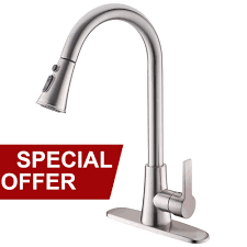 Kitchen sink faucets parts south coast winery. Large Discount Valisy Lead Free Commercial Stainless Steel High Arch Brushed Nickel Single Handle Pull Down Sprayer Kitchen Sink Faucets Kitchen Faucet With Deck Plate Save Up To 30 50 Off Www Certo Gmbh De