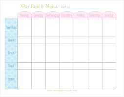 001 Free Meal Planner Template Download Outstanding Ideas