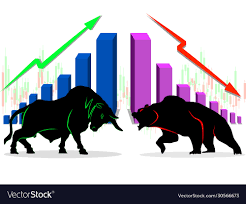 bull and bear stock market financial