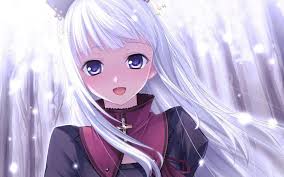 Purple eyesdisclaimer:i do not take credit for the music or picture in this video. Anime Girl Silver Hair Purple Eyes Novocom Top