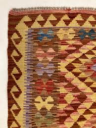 afghani flatweave wool tribal rug