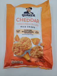 quaker rice crisps gluten free cheddar