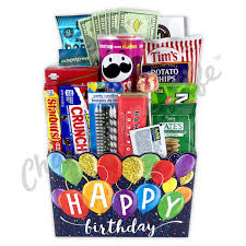 happy birthday gift box chagne