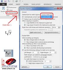 Default Font In Equation Editor