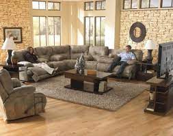 Voyager Brandy Reclining Raf Sectional