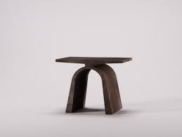 Low Rectangular Concrete Coffee Table