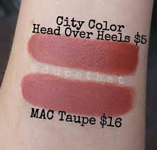 mac taupe lipstick dupes all in the blush