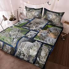 Snow Leopard Bedding Set Duvet Cover