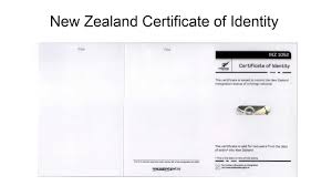 new zealand certificate of ideny