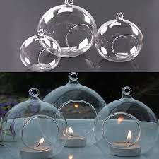 Clear Ball Glass Bauble Candle Tealight