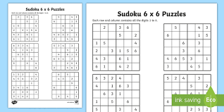 About new york times games. Year 6 Sudoku 6 X 6 Worksheet