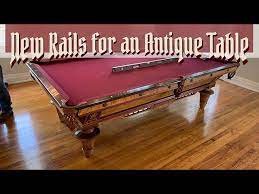 rails for an antique pool table