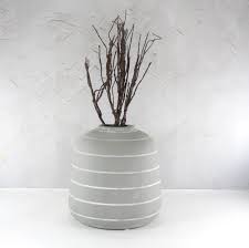 Não utilizar produtos abrasivos para limpar. Conj 2 Vasos Ceramica Linha Bela Flor Cor Cinza Mercado Livre
