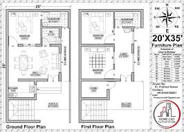 Duplex house plans 30 40 north facing plan 2018 home design floor. 20x35 East Facing Floor Plan With Project Files Home Cad