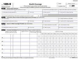 This form reports information about your health insurance coverage over the last year. Form 1095 B Health Coverage Definition