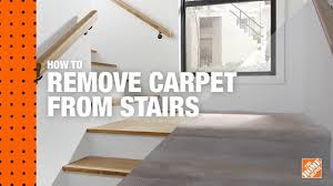 how to remove carpet from stairs diy