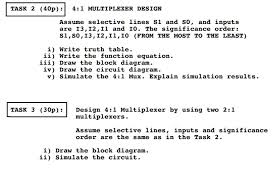 solved 4 1 multiplexer design ume