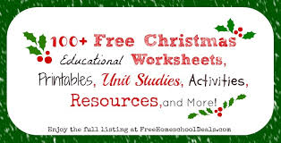 We help your children build good study habits and excel in school. 100 Free Christmas Educational Worksheets Printables Unit Studies Activities Resources And More