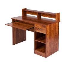 It features cherry oak finish, beautiful carvings and functional design. Essential Wood Computer Desk With Hutch Cherry Onespace Target