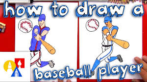 how to draw a baseball player you
