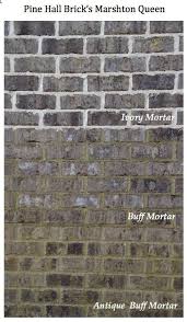 One Brick Color Three Different Mortar Colors Dramatic
