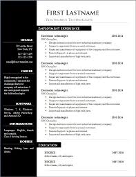 Download free resume templates for microsoft word. Free Cv Template 303 To 309 Get A Free Cv