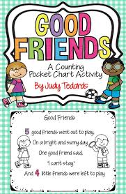 Good Friends A Counting Pocket Chart Activity Primary