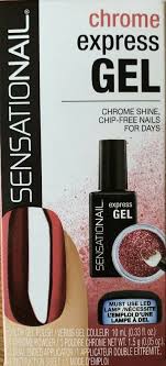 sensationail chrome express gel nail