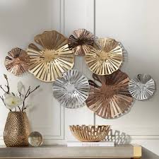 Multi Color Fan Metal Wall Art