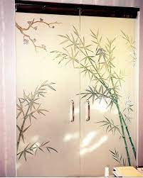 Bamboo Glass Frosted Doors Windows By
