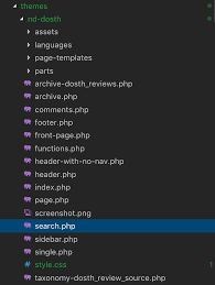 search php for rendering search results
