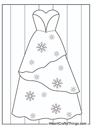 You can print out wedding coloring pages (11) for free here on coloringkids.org! Printable Dress Coloring Pages Updated 2021