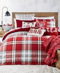 Holiday Flannel Red Plaid Comforter