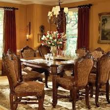Solid Wood Glass Top Dining Table Set